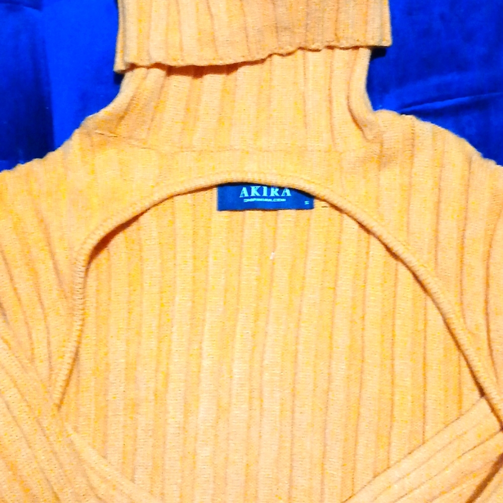 Orange turle neck sweater